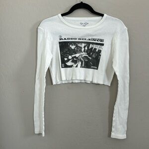 Brandy Melville long sleeve crop top